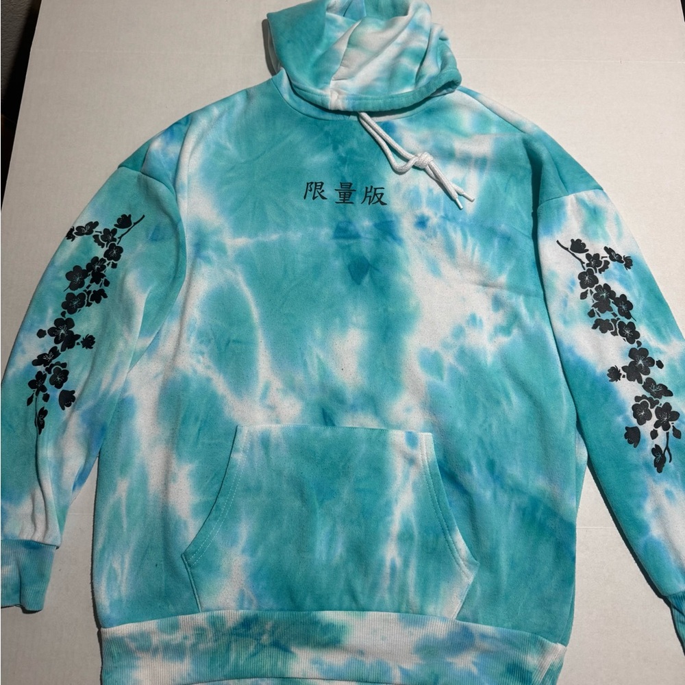Faded Rose Tie-Dye Japanese 'Legandary' Pullover w/Sleeve‎ Design, Medium #928